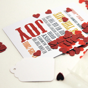 Typographic Circus - save the date card